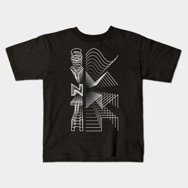 Synth Waveform Audio Analog Design Modular Gift Kids T-Shirt by star trek fanart and more